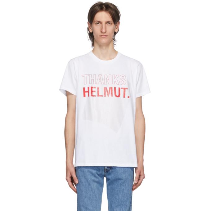 helmut lang white t shirt