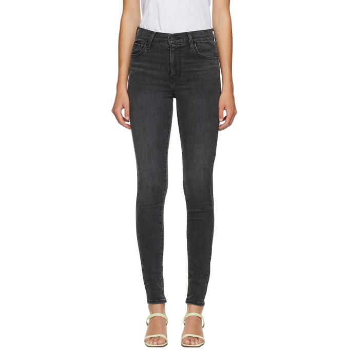 Levis Black 720 High-Rise Super Skinny Jeans – BlackSkinny
