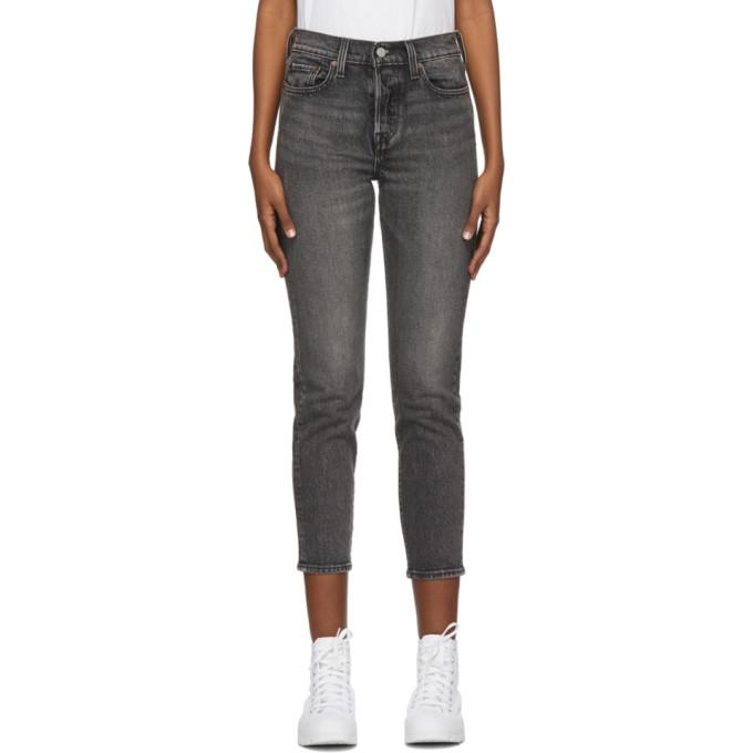 levis wedgie jeans grey