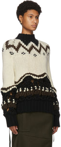 off white chunky knit sweater