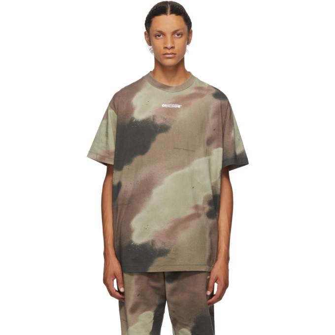 off white t shirt camo