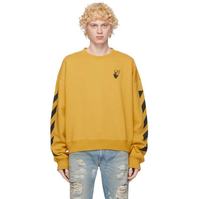 off white yellow sweatshirt