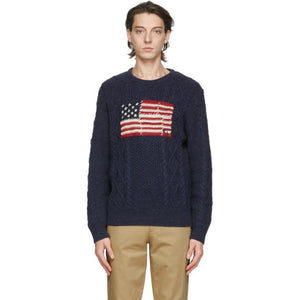 polo ralph lauren flag knit