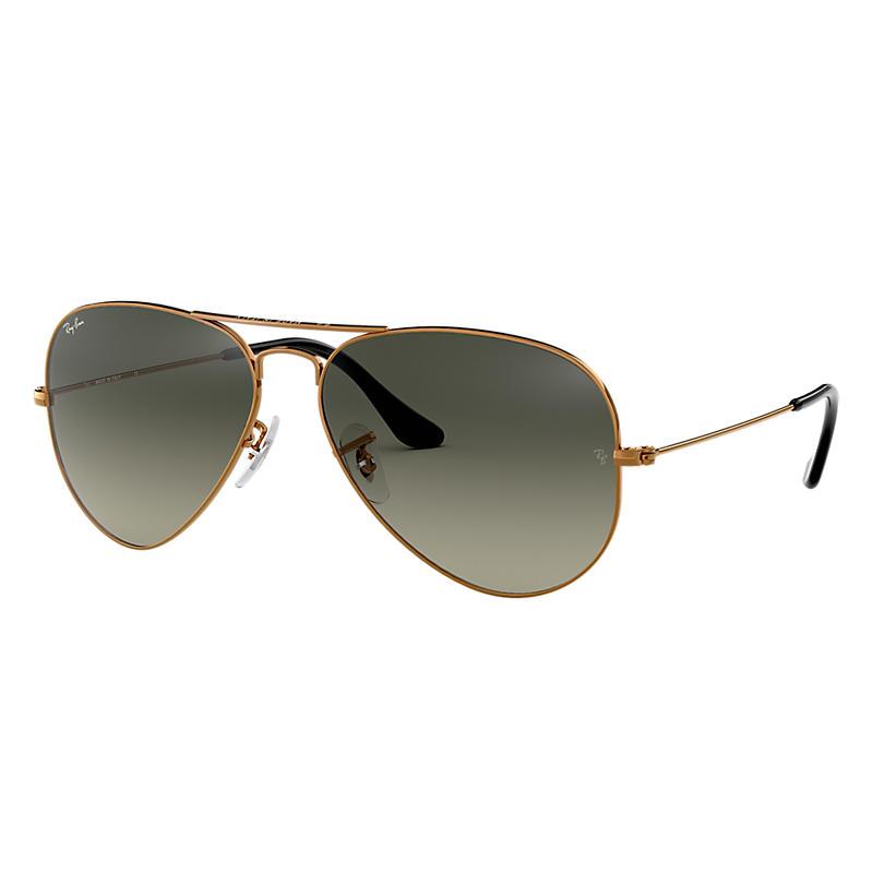 ray ban aviator bronze