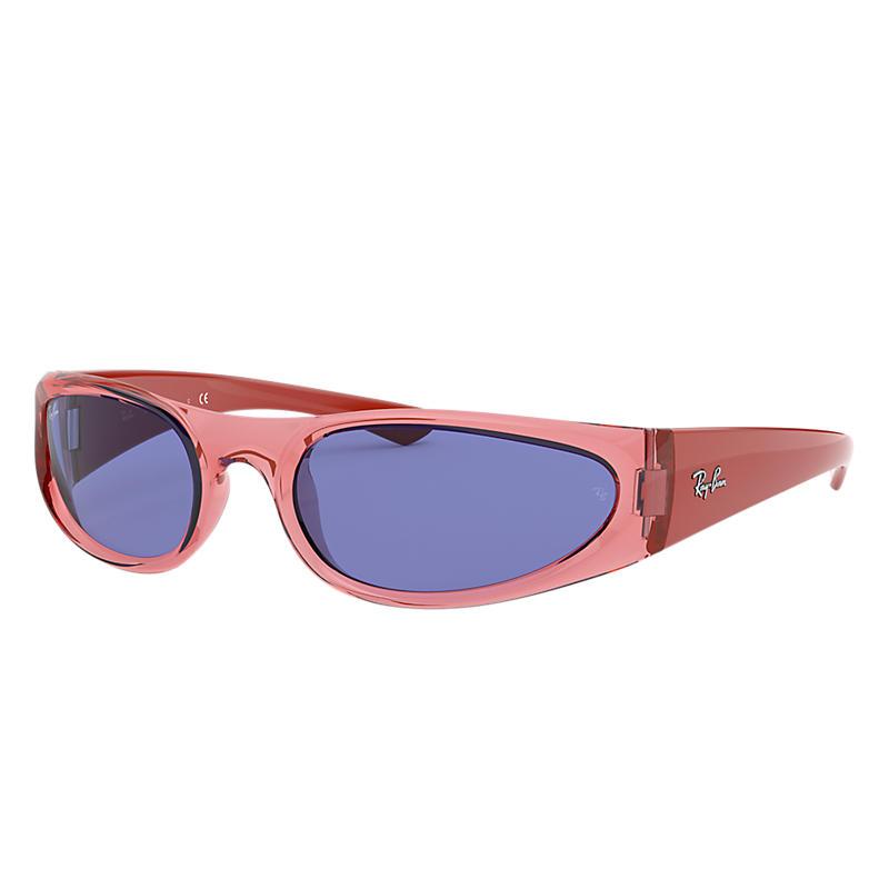 red and blue ray bans