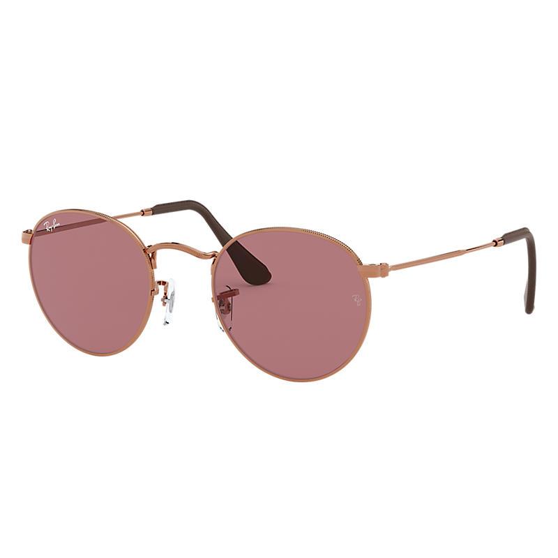 ray ban round bronze copper