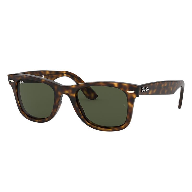 ray ban wayfarer tortoise green lens