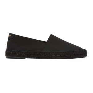 saint laurent black ottoman espadrilles