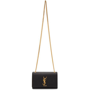 saint laurent black small kate chain bag