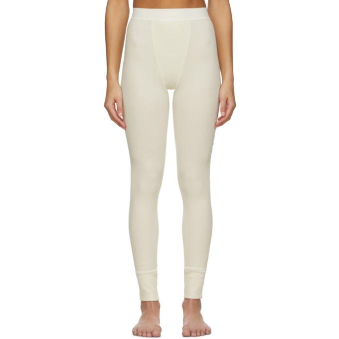 off white color leggings