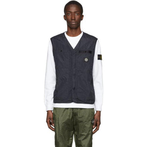 stone island seersucker vest