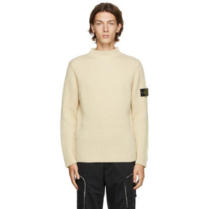 off white mock neck sweater