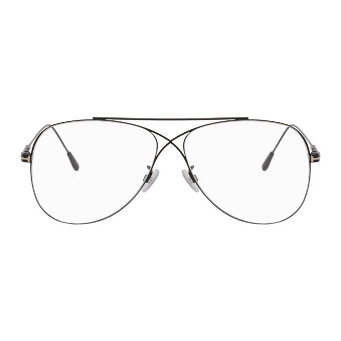 Tom Ford Black Criss-Cross Aviator Glasses – BlackSkinny