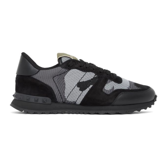 valentino black rock runners