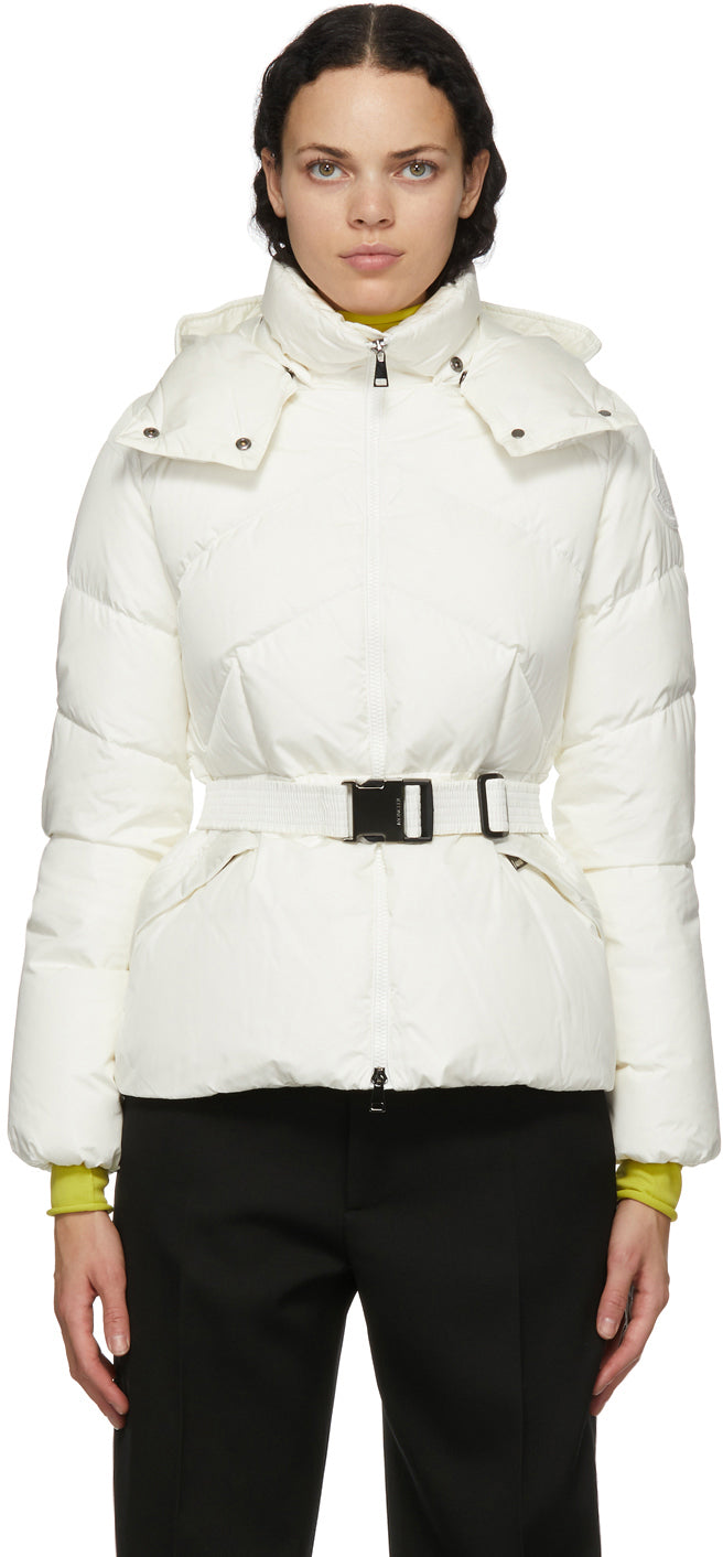 moncler alouette belted puffer jacket