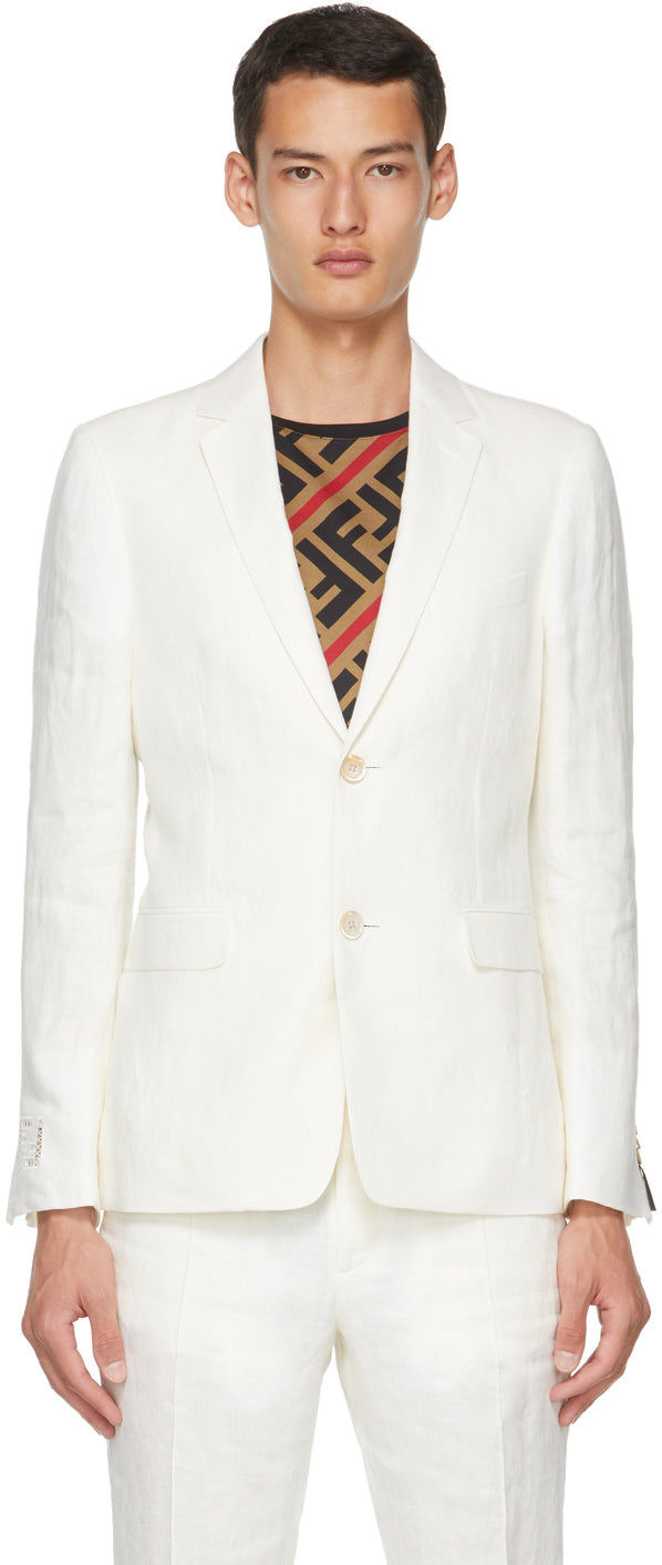 fendi white blazer