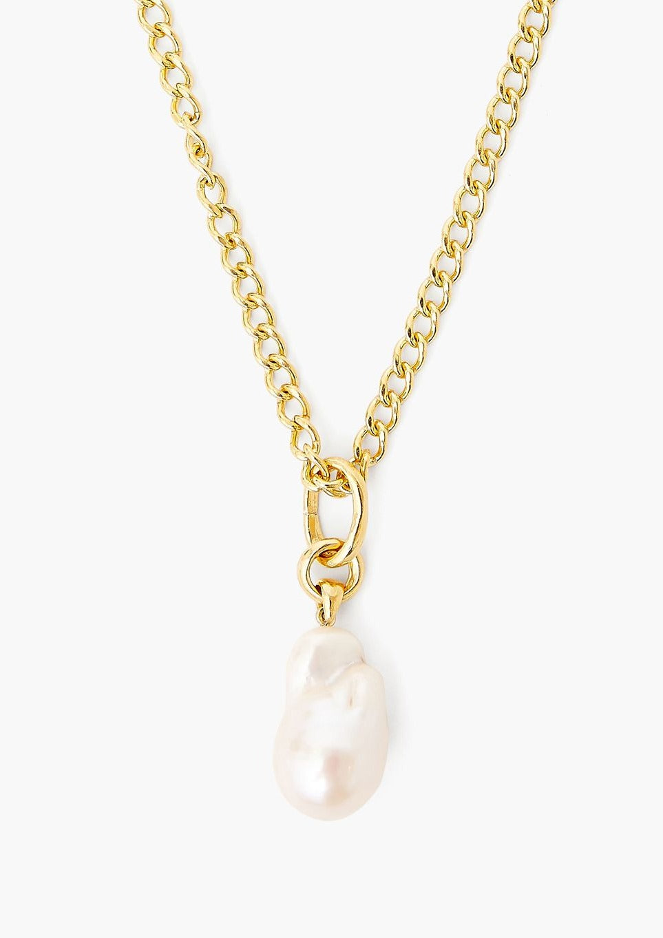 Chan Luu Pearl Pendant Necklace on Gold