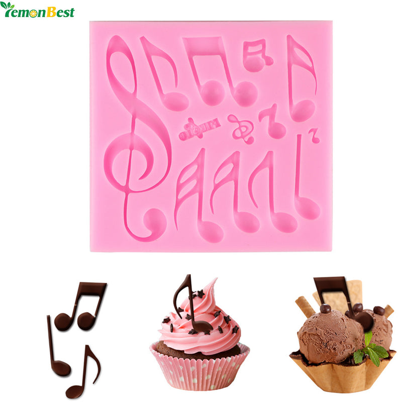 Multi Music Note Lace Silicone Chocolate Mold Mould Fondant Mat