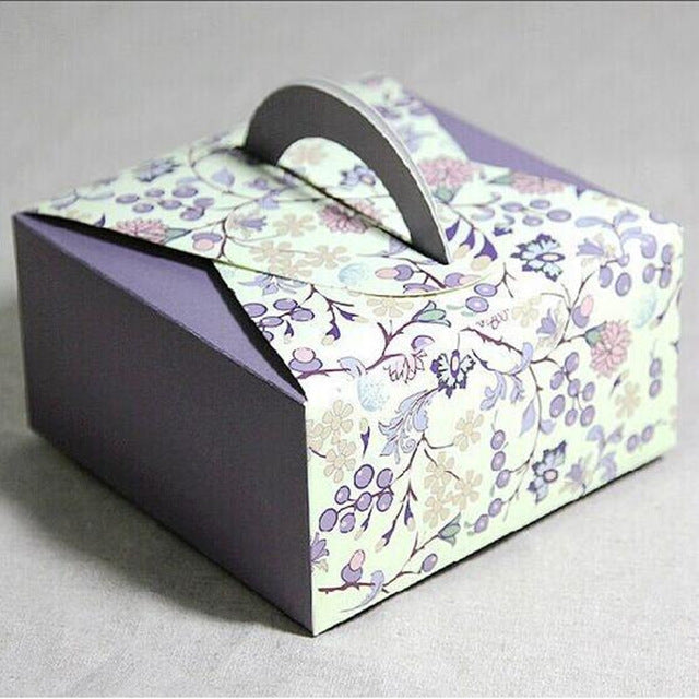 10pcs Lot 14x14x6 5cm Retro Mini Kraft Paper Box Diy Wedding Gift