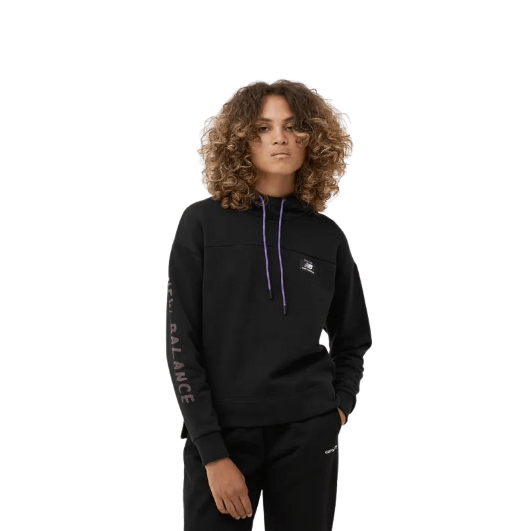 New Balance Felpa All Terrain Hoodie Nero WT23520BK Sintetico Donna