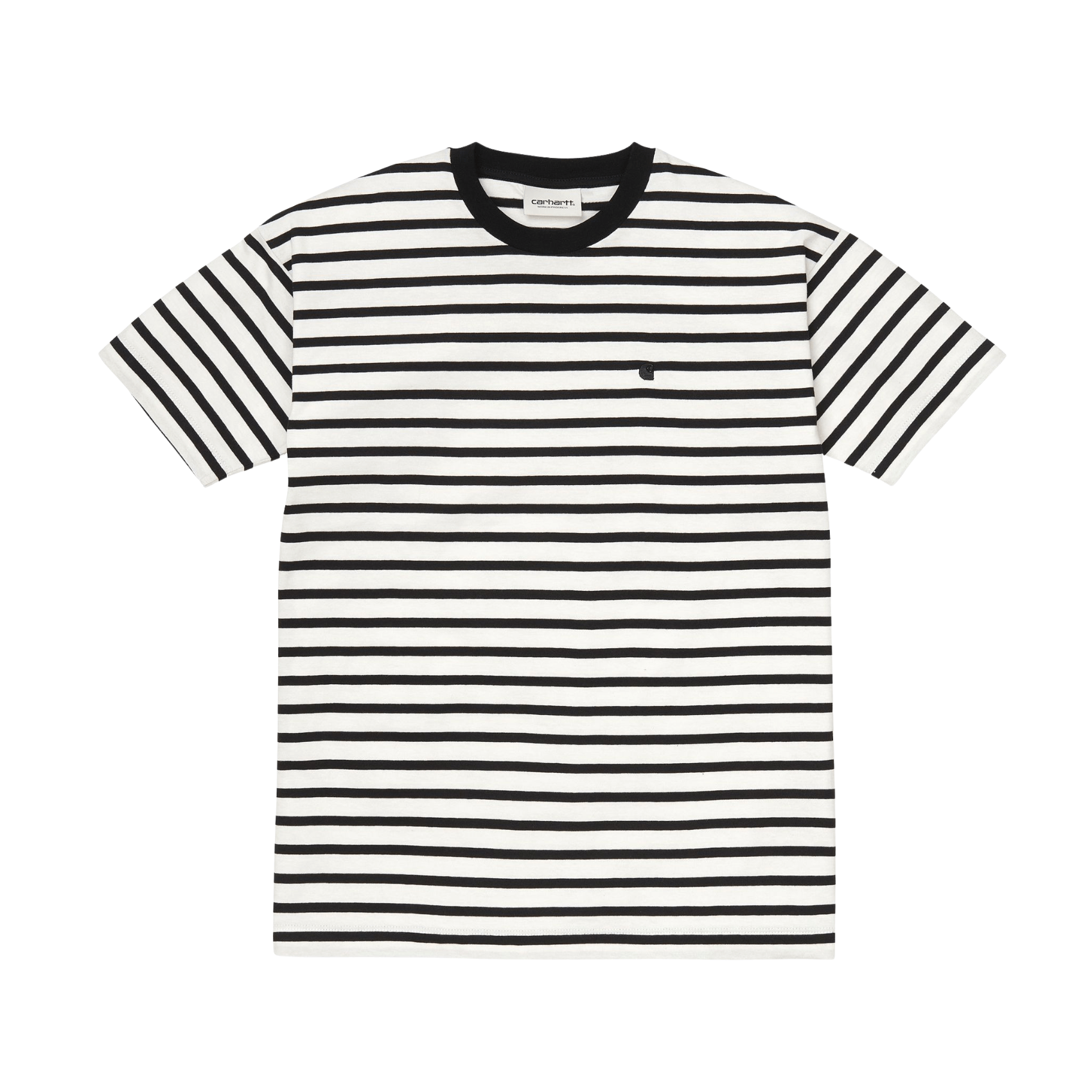 Carhartt Wip T-Shirt Robie T-shirt Robie Stripe Wax Stormcloud Heather ...