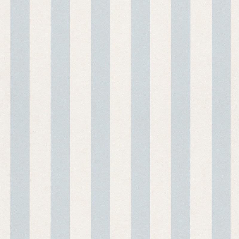 Bambino Light Blue And White Stripe Wallpaper