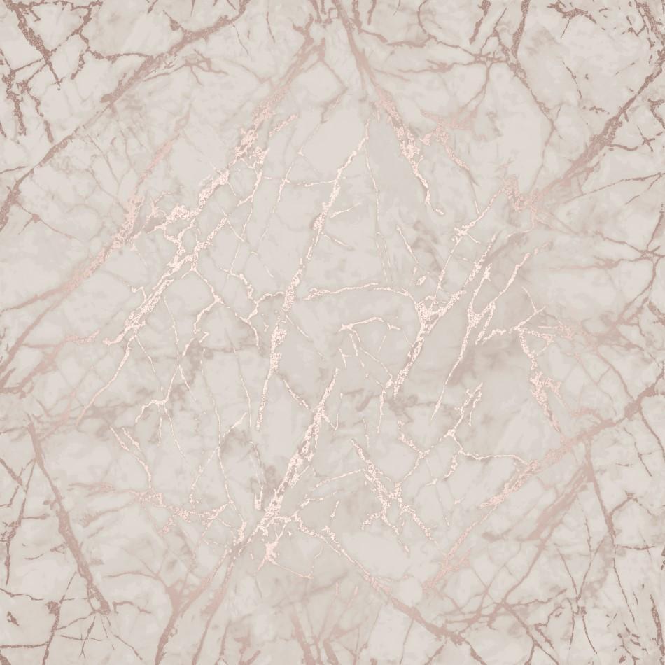Marblesque Dusky Pink / Rose Gold Metallic Marble Wallpaper FD42268