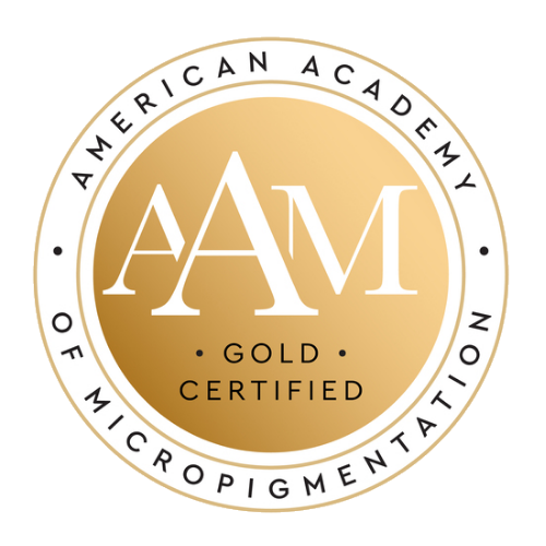 American Academy of Micropigmentation gold certification logo