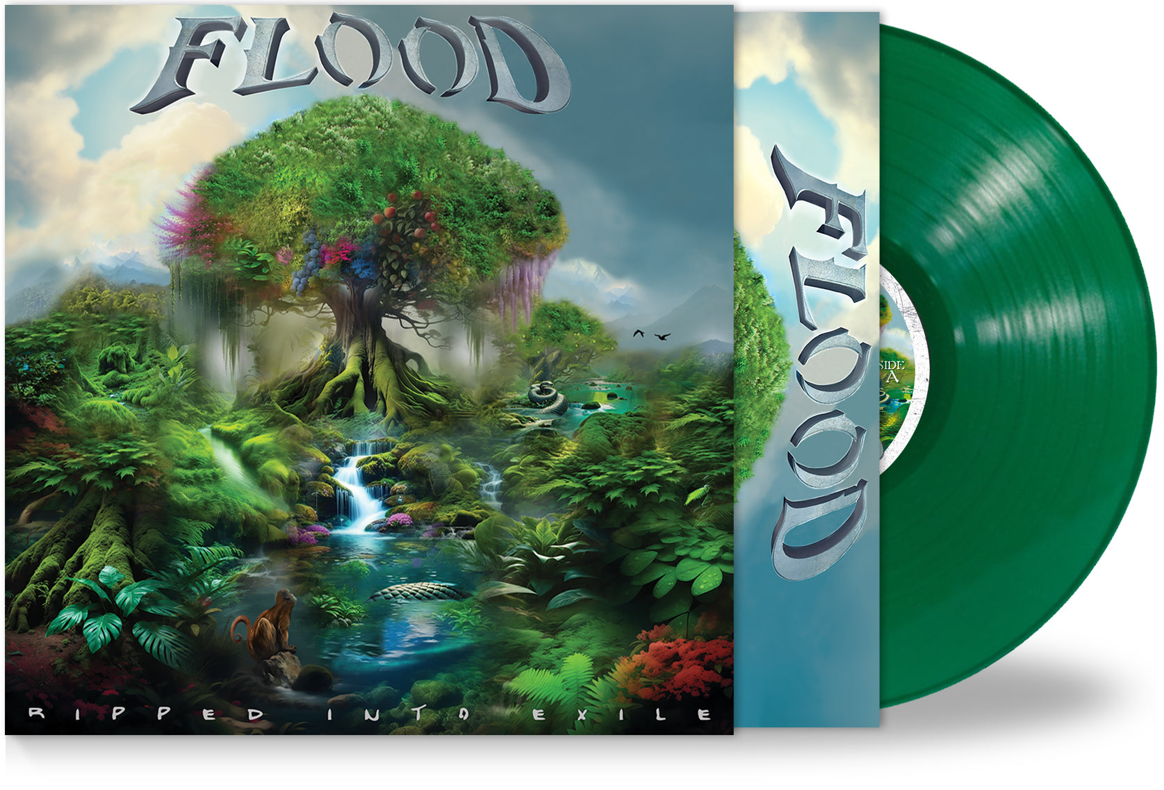 FLOOD - RIPPED INTO EXILE (*Machine Gun Green Vinyl, 2024, Bombworks) Tourniquet Co-Founders