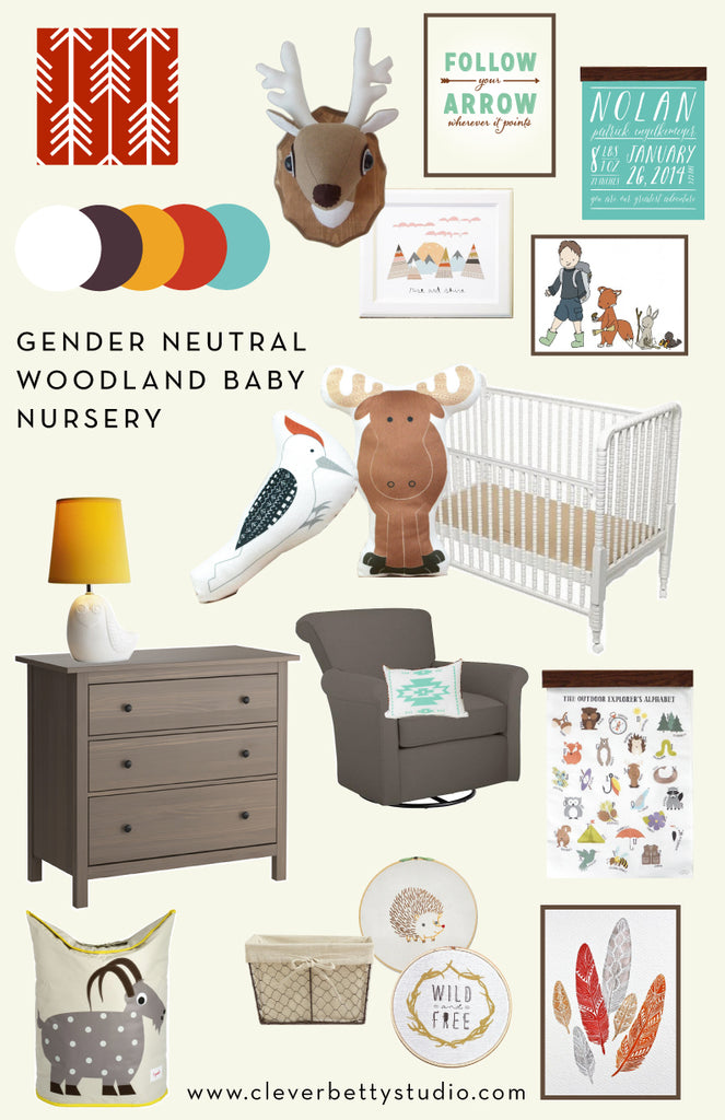gender neutral woodland nursery