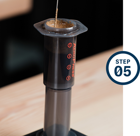 Aeropress Bypass Recipe Step 5