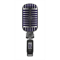 Shure Super 55 Supercardioid Dynamic Microphone - Chrome with Blue Foam