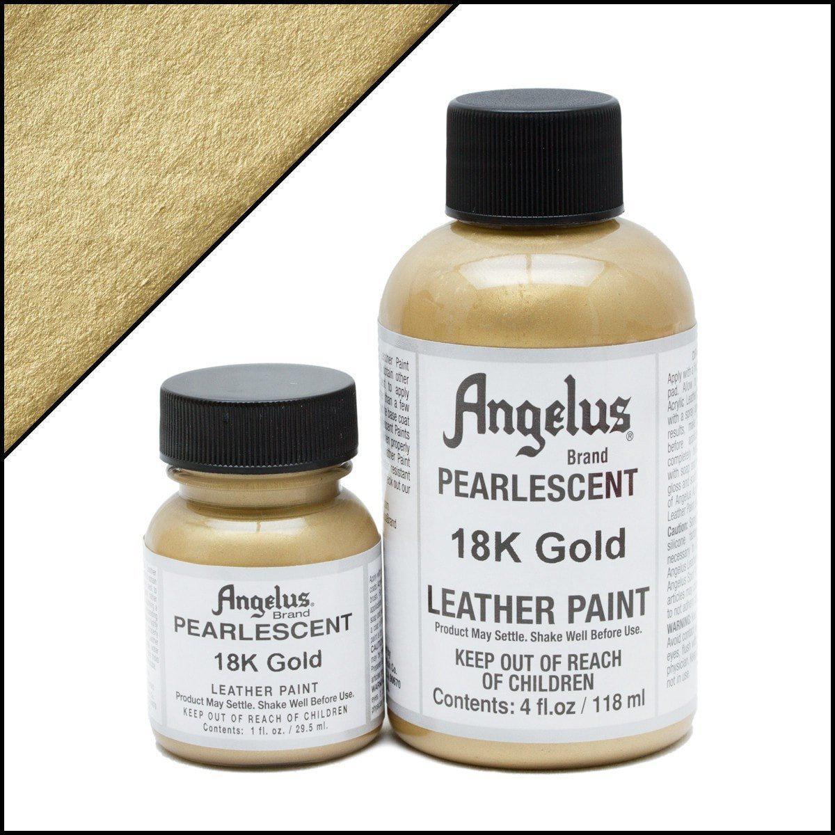 18K Gold Angelus Pearlescent Leather 