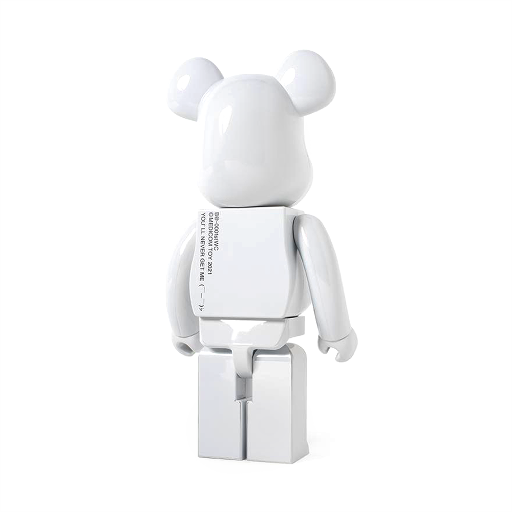 BE@RBRICK 1st Model 1000% White Chrome-