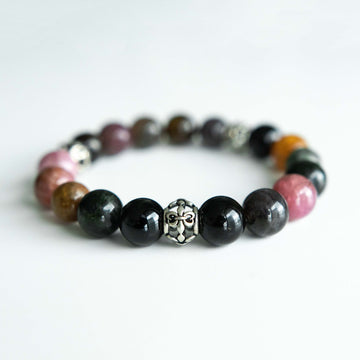 mixed tourmaline healing gemstones bracelet