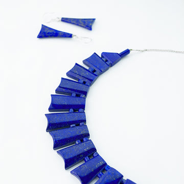 midnight sky lapis healing gemstones necklace