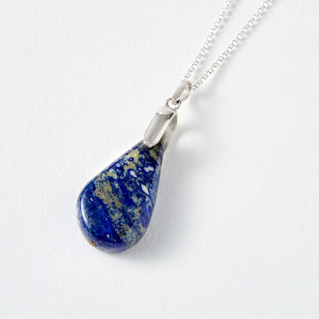 clarity lapis healing gemstones oval pendant