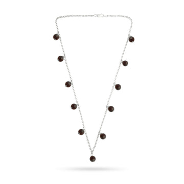 garnet healing gemstones drop necklace