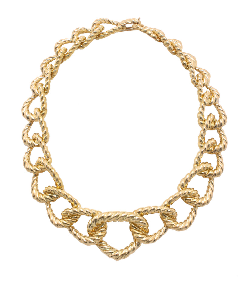 Graduating Rope Link Necklace | David Webb New York