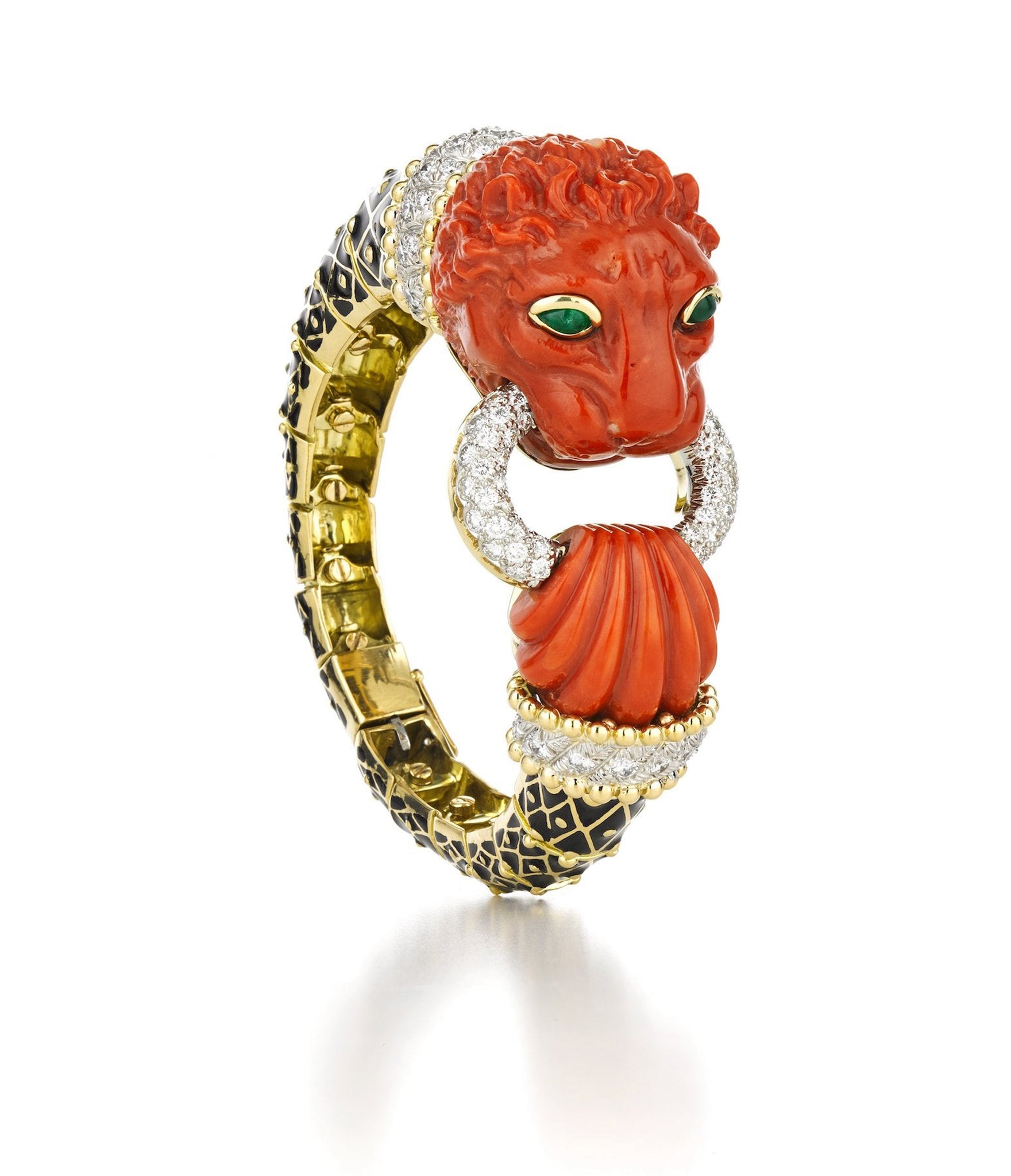 Couture Curly Lion Bracelet – David Webb