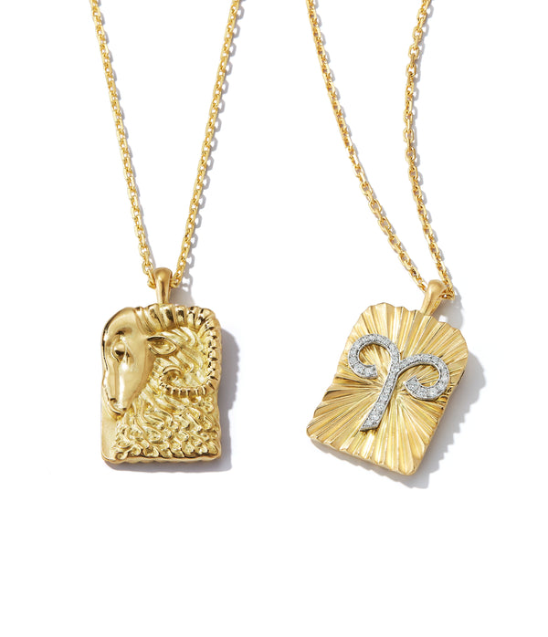 Pisces Zodiac Diamond Pendant Necklace | David Webb New York | Ketten ohne Anhänger