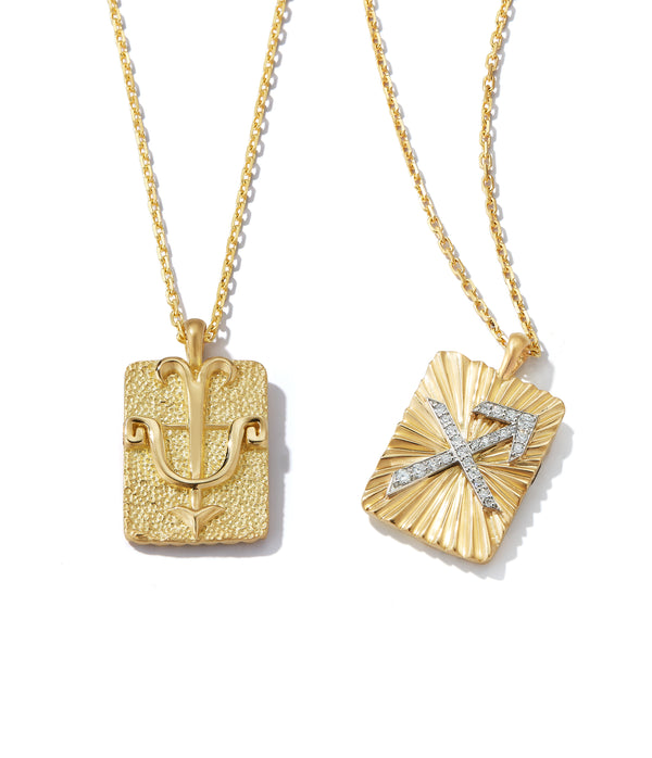 Capricorn Zodiac Diamond Pendant Necklace | David Webb New York