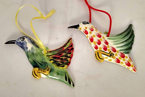 mexican-ornaments-hummingbird-pottery-hand-painted-hand-crafts-guanajuato-mexico