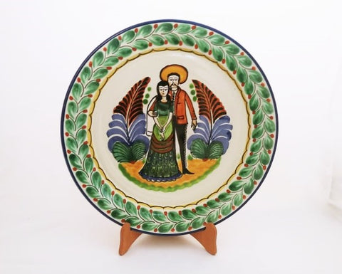 mexican plates decorative ceramic majolica hand made mexico tableware wedding motives