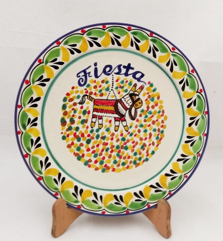 mexican-plates-ceramic-pottery-handcrafts-hand-made-mexico-party-motives-colorfull