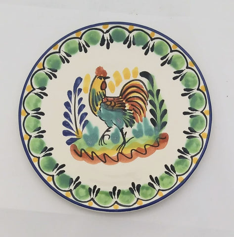 mexican plates tapa plates folk art rooster collection