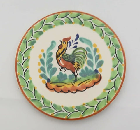 mexican plates bread plate hand made mexico rooster collection