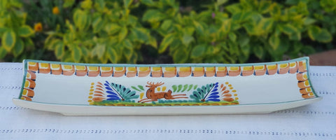 mexican-ceramic-canoa-tray-pottery-hand-made-mexico-snack-tableware-rabbit-motive