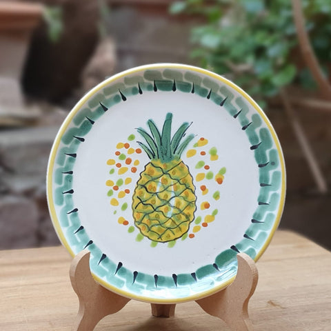 mexican-plates-folk-art-pineapple-hand-made-mexico