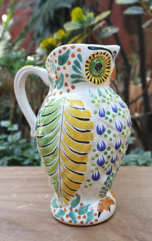 mexican-pitcher-folk-art-handcraft-owl-pitcher-gorky-workshop-guanajuato